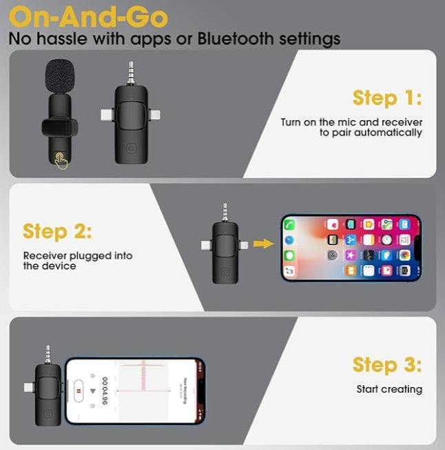 Mini Bluetooth /Wireless Streaming Microphone